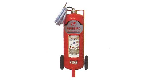 TROLLEY MOUNTED WATER TYPE FIRE EXTINGUISHER